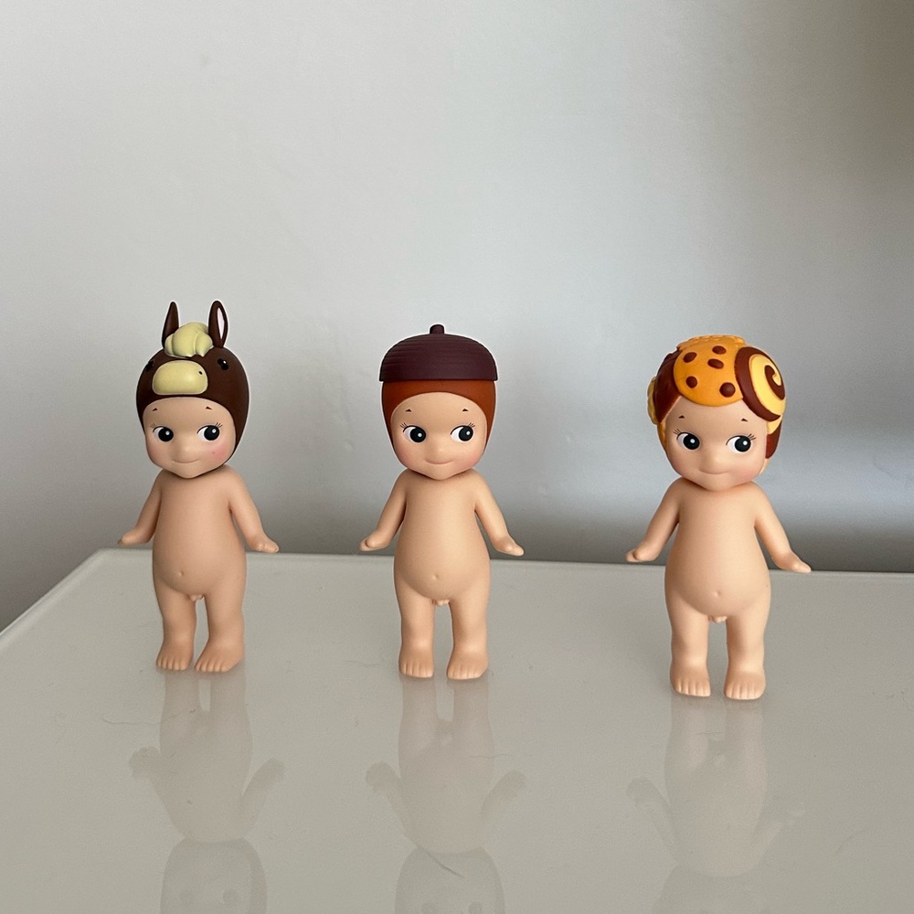 Sonny Angel Set of 3 - Cookie (Sweets), Acorn (Flower), Horse (Animal 4)
